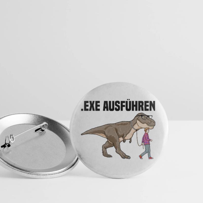 Informatiker Programmierer Sprüche Buttons groß 56 mm (5er Pack)