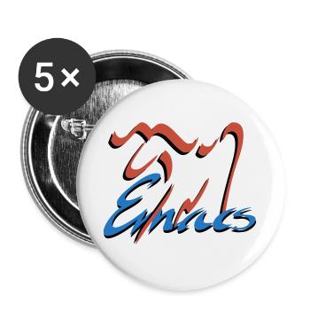 Emacs Programmierung Linux - Buttons groß 56 mm (5er Pack) - Weiß - Vorne