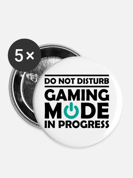 Gaming Mode In Progress - Buttons large 2.2''/56 mm (5-pack) - white