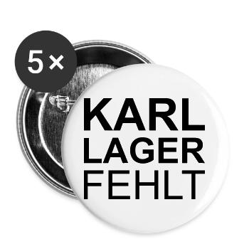 Lustige Sprüche - Buttons groß 56 mm (5er Pack) - Weiß - Vorne