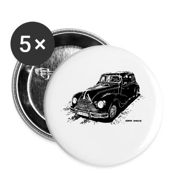 EMW 340-2 - Lot de 5 grands badges (56 mm) - blanc - Devant