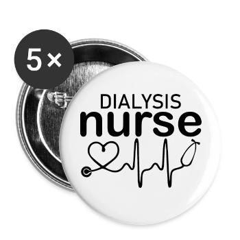 Nurse Krankenschwester Corona - Buttons large 2.2''/56 mm (5-pack) - white - Front