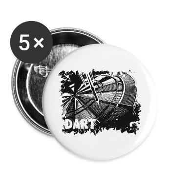 Dartboard - Darts - Darts - Darts - Buttons large 2.2''/56 mm (5-pack) - white - Front
