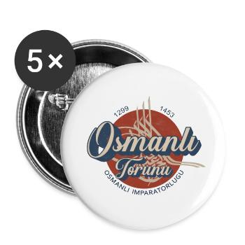 Osmanlı - Buttons large 2.2''/56 mm (5-pack) - white - Front