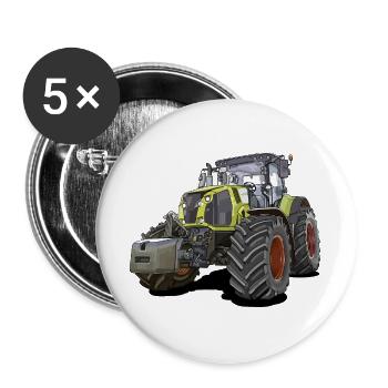 Tractor Giant - Buttons large 2.2''/56 mm (5-pack) - white - Front