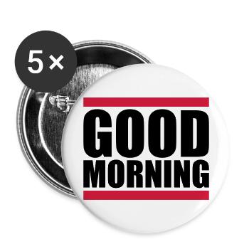 Good Morning Bar - Buttons large 2.2''/56 mm (5-pack) - white - Front