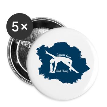 wild Thing - Buttons groß 56 mm (5er Pack) - Weiß - Vorne