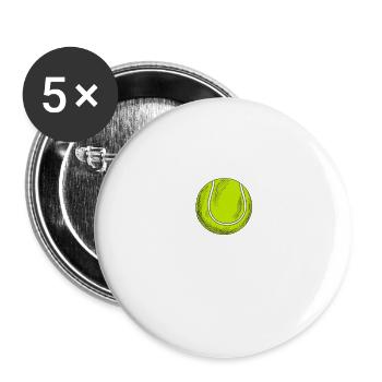 Weekend Forecast Tennis Funny Sports - Buttons large 2.2''/56 mm (5-pack) - white - Front