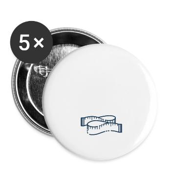 je suis pour l'égalité des sexes humour - Lot de 5 grands badges (56 mm) - blanc - Devant
