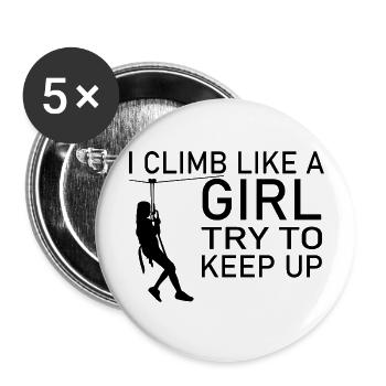 climbing - Buttons groß 56 mm (5er Pack) - Weiß - Vorne