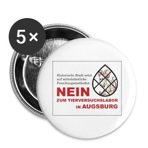 Kampagnenmotiv Augsburg - Buttons groß 56 mm (5er Pack)