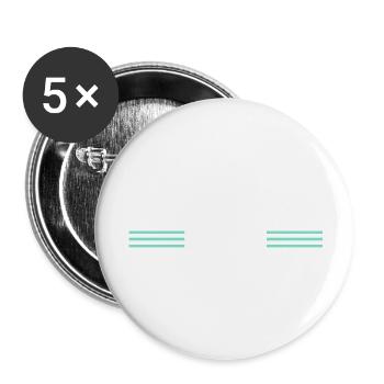 haches impressionnants fiers charpentier crâne tshirts - Lot de 5 grands badges (56 mm) - blanc - Devant