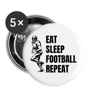 Football Fan American Football Football Coach - Buttons large 2.2''/56 mm (5-pack) - white - Front
