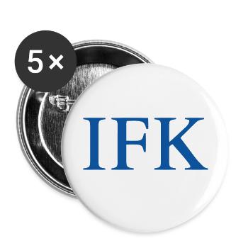IFK Östergötland - Buttons large 2.2''/56 mm (5-pack) - white - Front