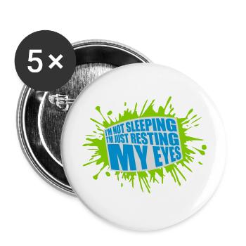 im not sleeping quote - Buttons large 2.2''/56 mm (5-pack) - white - Front