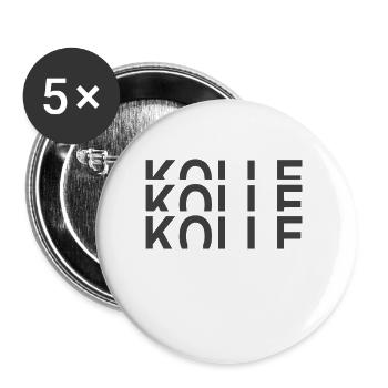 Kölle - Buttons groß 56 mm (5er Pack) - Weiß - Vorne