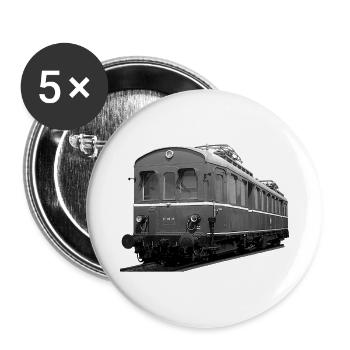 Elektro Triebwagen ET 85 Deutsche Reichsbahn - Buttons groß 56 mm (5er Pack) - Weiß - Vorne