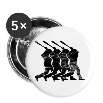 Baseball bat - Buttons large 2.2''/56 mm (5-pack) - white - Front