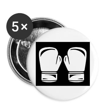 Boxing - Buttons large 2.2''/56 mm (5-pack) - white - Front