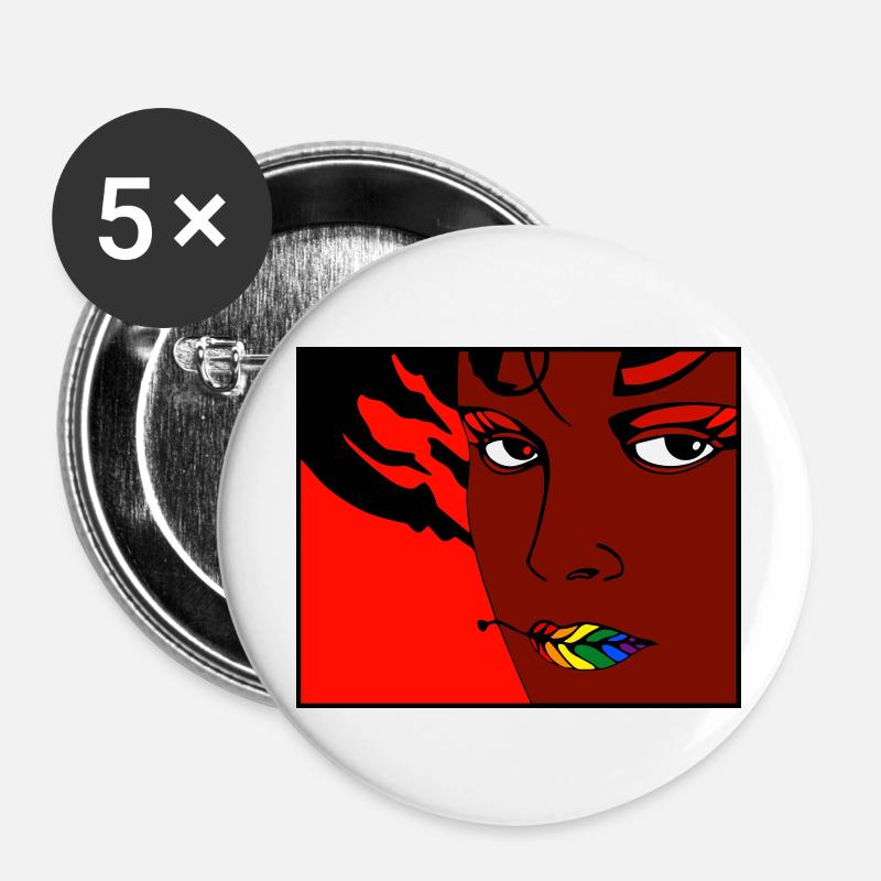 Volcano 22a - Buttons large 2.2''/56 mm (5-pack) - white