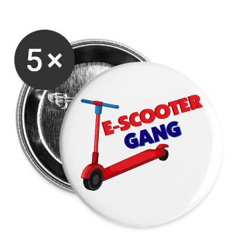 E-Scooter Roller Scooter - Buttons groß 56 mm (5er Pack) - Weiß - Vorne