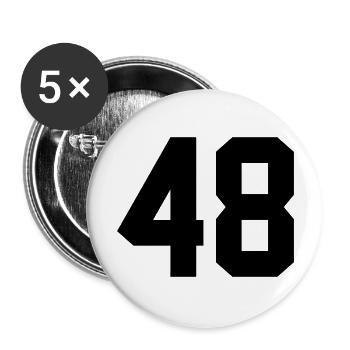 48 - Buttons groß 56 mm (5er Pack) - Weiß - Vorne