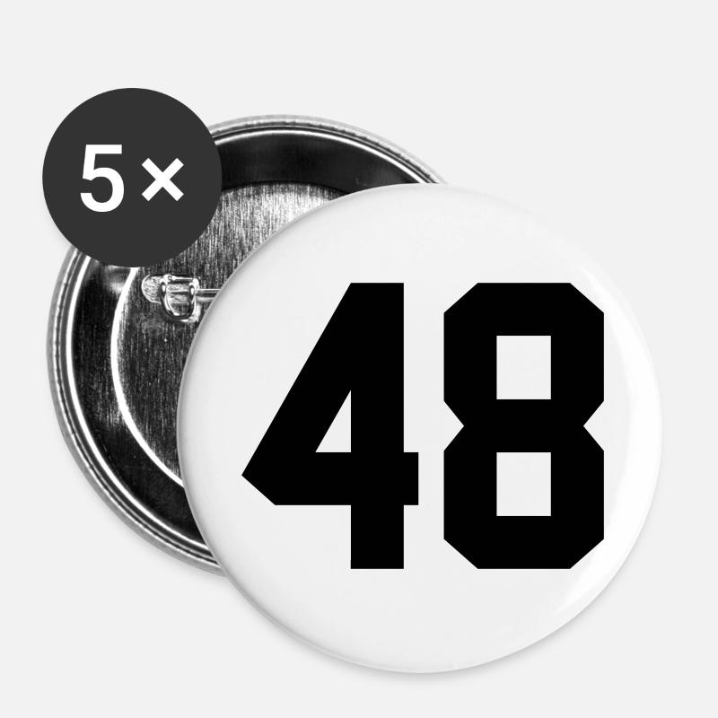 48 - Buttons large 2.2''/56 mm (5-pack) - white