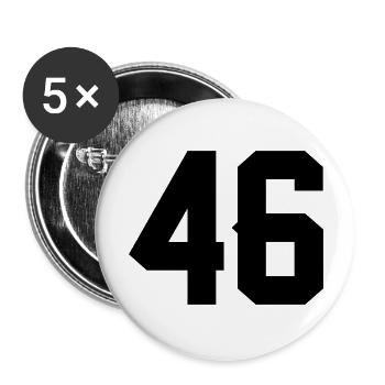46 - Buttons groß 56 mm (5er Pack) - Weiß - Vorne