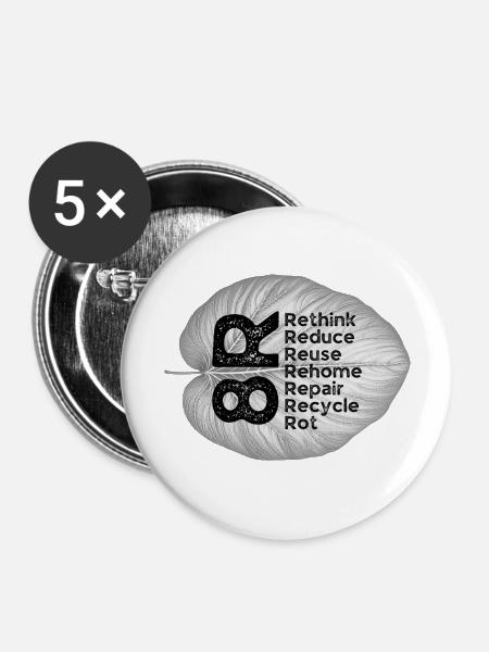 Eco Eco9 - Buttons large 2.2''/56 mm (5-pack) - white