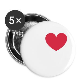 Dancing Dance Music - Buttons large 2.2''/56 mm (5-pack) - white - Front