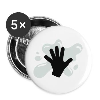 Climate Glue Action - Buttons large 2.2''/56 mm (5-pack) - white - Front