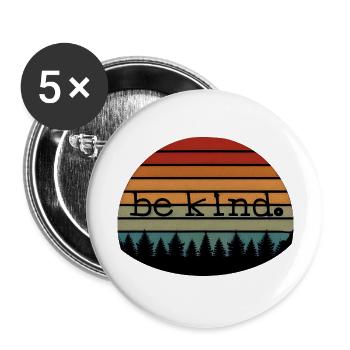 be kind - Buttons large 2.2''/56 mm (5-pack) - white - Front