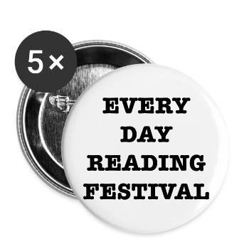 EveryDayReadingFestival - Buttons large 2.2''/56 mm (5-pack) - white - Front