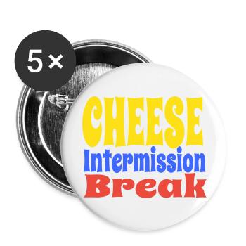 CheeseIntermissionBreakVect - Buttons large 2.2''/56 mm (5-pack) - white - Front