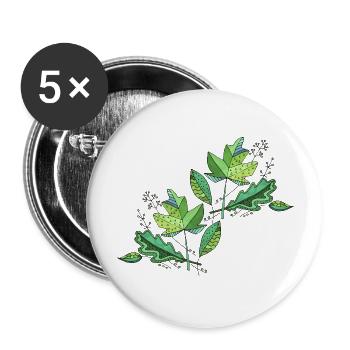 Liste - Buttons groß 56 mm (5er Pack) - Weiß - Vorne