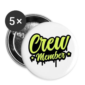 Membre d’équipage 01 - Lot de 5 grands badges (56 mm) - blanc - Devant