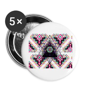 4 4 Original - Buttons groß 56 mm (5er Pack) - Weiß - Vorne