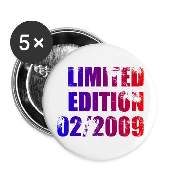 Édition Limitée 15ème Anniversaire 02/2009 - Lot de 5 grands badges (56 mm) - blanc - Devant