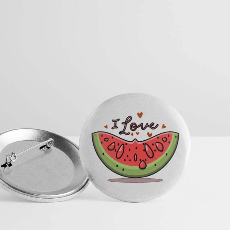 PASTÈQUE Lot de 5 grands badges (56 mm)