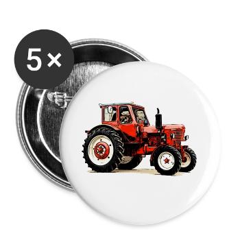 Belarus mts 50 - Buttons large 2.2''/56 mm (5-pack) - white - Front
