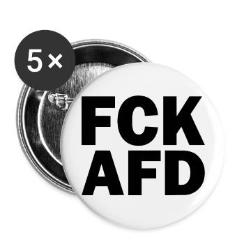 Fck afd - Buttons groß 56 mm (5er Pack) - Weiß - Vorne