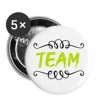 team - Buttons large 2.2''/56 mm (5-pack) - white - Front