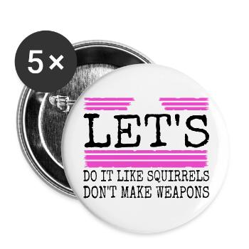 pride present idea child peace movement - Buttons groß 56 mm (5er Pack) - Weiß - Vorne