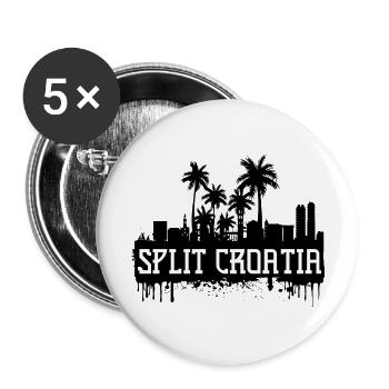 Split croatia football soccer dalmatia tourism - Buttons large 2.2''/56 mm (5-pack) - white - Front