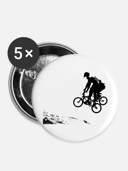 BMX - Buttons groß 56 mm (5er Pack) - Weiß