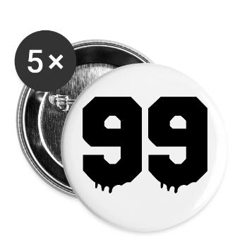 99 - Buttons large 2.2''/56 mm (5-pack) - white - Front