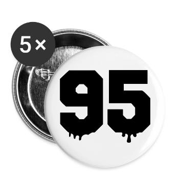 95 - Buttons large 2.2''/56 mm (5-pack) - white - Front
