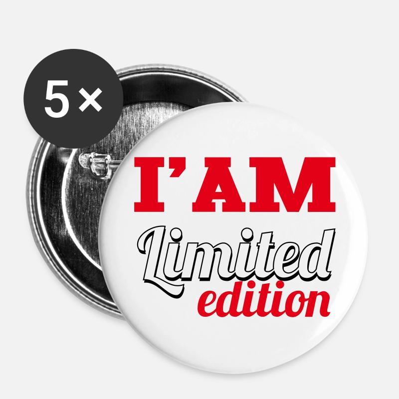 LIMITED EDITION - Buttons large 2.2''/56 mm (5-pack) - white