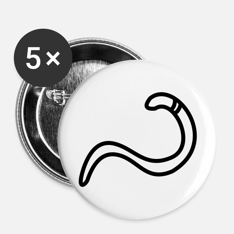 Towards - Buttons large 2.2''/56 mm (5-pack) - white