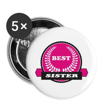 FRERE SOEUR BROTHER SISTER - Buttons large 2.2''/56 mm (5-pack) - white - Front